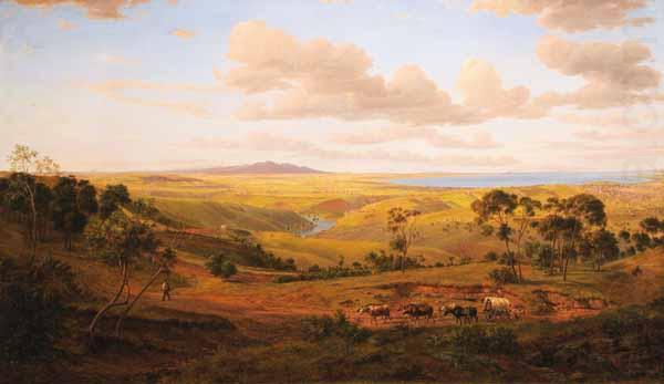 Eugene Guerard View of Geelong china oil painting image